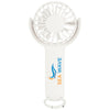 Logomark White Gale Rechargeable Hand Fan