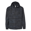 Independent Trading Co. Unisex Black Camo Water Resistant Anorak Jacket