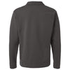 ComfortWash by Hanes Men's New Railroad Grey Garment-Dyed Polo Collar Sweatshirt