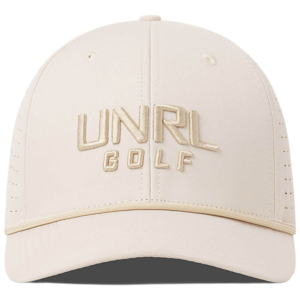 UNRL Butter Cream Golf Primary Snapback - Mid-Pro