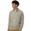 HUK Men's Sand Airweight KC Printed Quarter-Zip Pullover