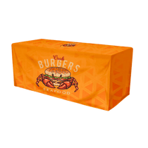 SnugZ White 8' Fitted Full Color Table Throw