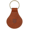 Heritage Gear Tan Leather with Brass Metal Key Fob