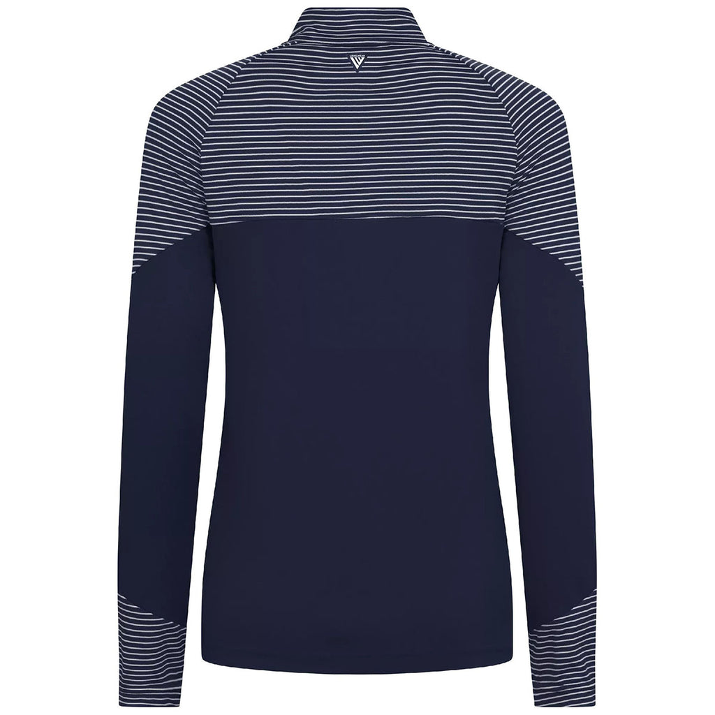 Levelwear Women's Navy Classic Stripes Pullover
