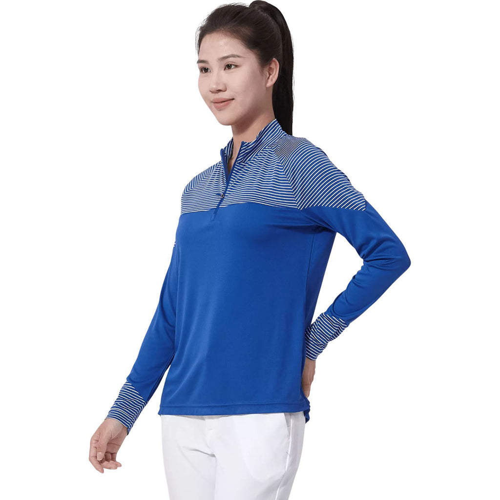 Levelwear Women's Team Royal Classic Stripes Pullover