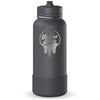 Hydrapeak Grey Matter 32oz Insulated Water Bottle w/ Straw Lid
