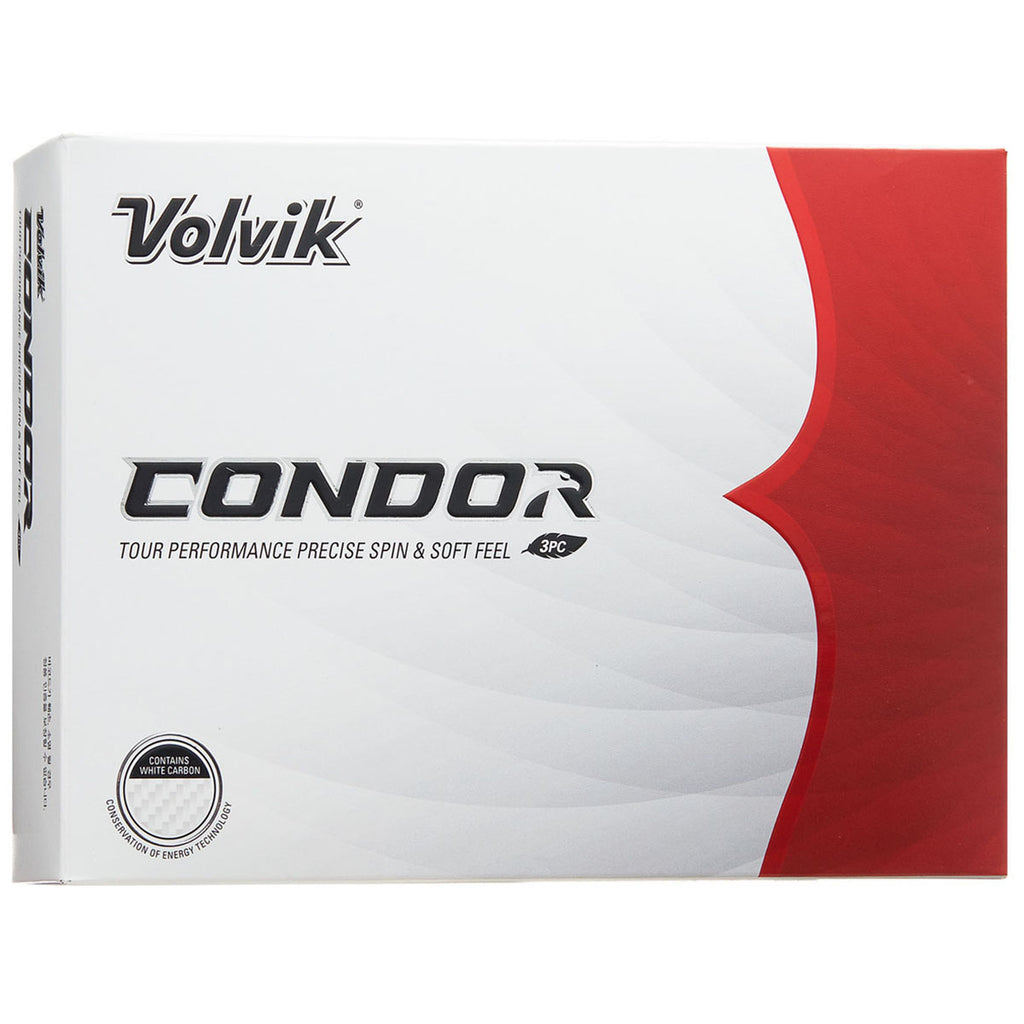 Volvik White Condor Golf Balls (One Dozen)