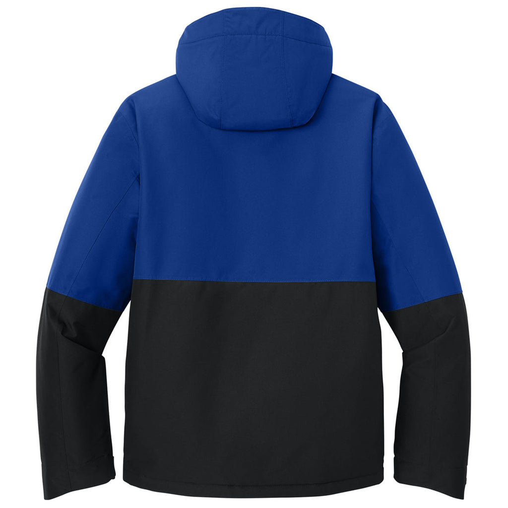 Port Authority Men's True Royal/Deep Black Insulated Heavy Ripstop Jacket