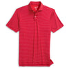 Johnnie-O Men's Red 1 Beau Stripe Performance Jersey Polo
