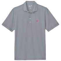 Johnnie-O Men's Navy Dru Stripe Performance Mesh Polo