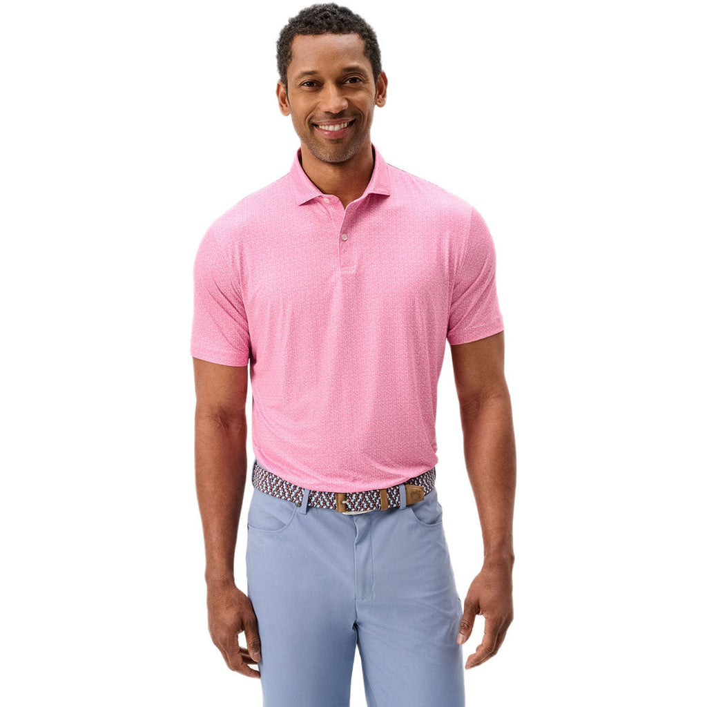 Johnnie-O Men's Palm Beach Fall Flower Performance Featherweight Polo