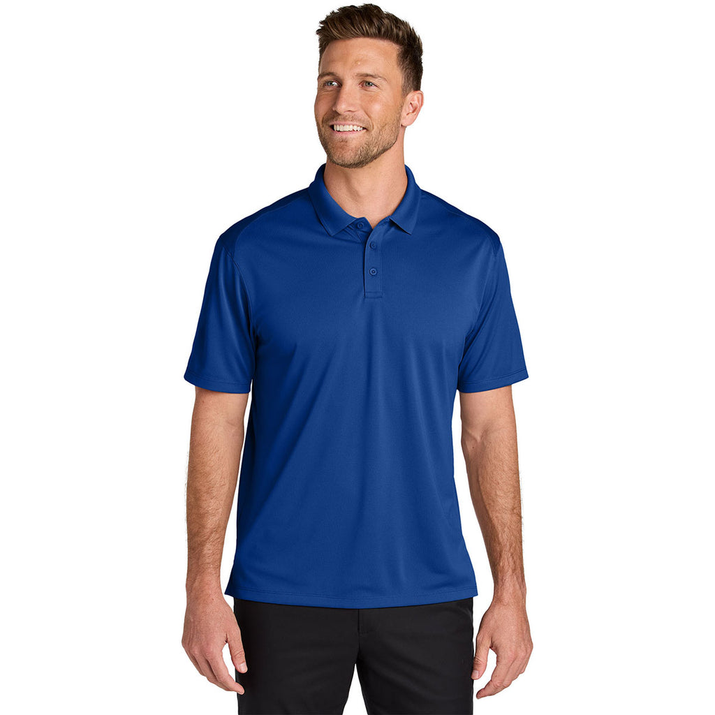 Port Authority Men's True Royal Wearever Performance Pique Polo