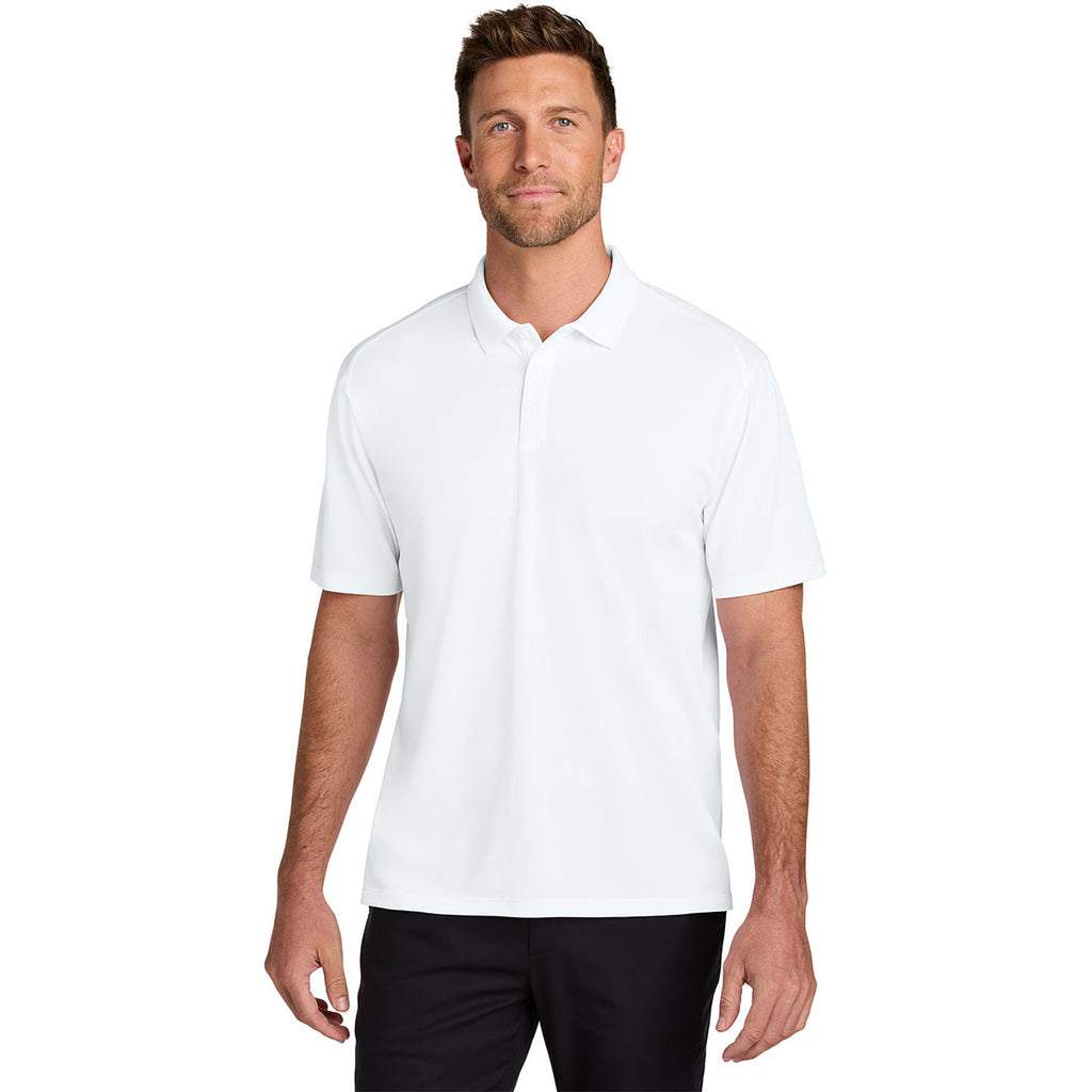 Port Authority Men's White Wearever Performance Pique Polo