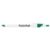 Bullet White w/Green Trim Cougar Retractable Ballpoint Pen