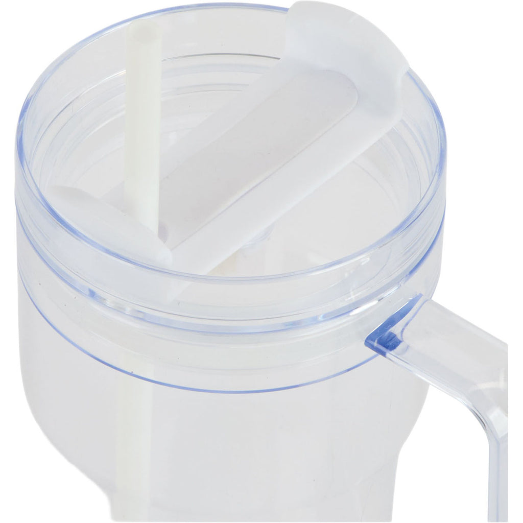 Logomark White Elliott 20 oz. Clear AS Travel Mug