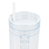 Logomark Clear/White Oliver 40 oz. Clear AS Travel Mug