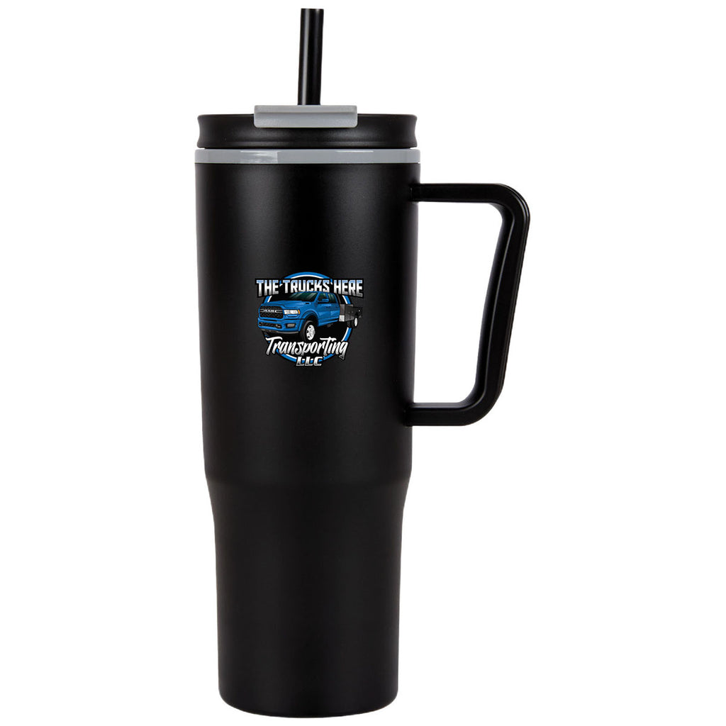 Logomark Black Agnew 30 oz. Double Wall Polypropylene Mug