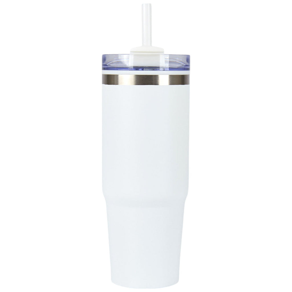 Logomark White Yesler 30 oz. Double Wall Steel/PP Liner Travel Tumbler