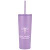 Logomark Purple Bayard 24 oz. Double Wall Steel/PP Liner Straw Tumbler