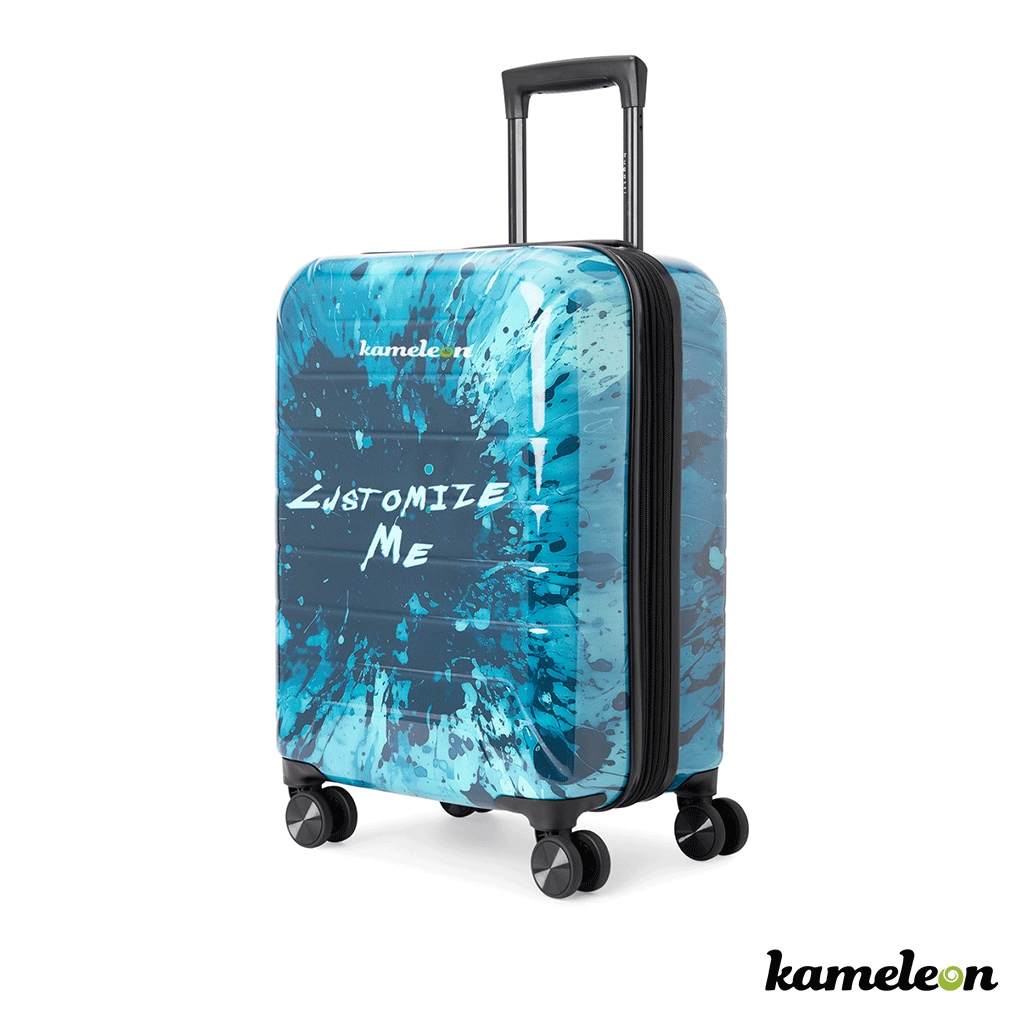 Kameleon White Customizable Carry-on Luggage