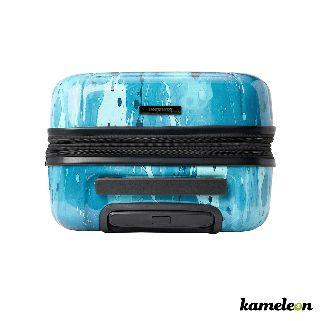 Kameleon White Customizable Carry-on Luggage