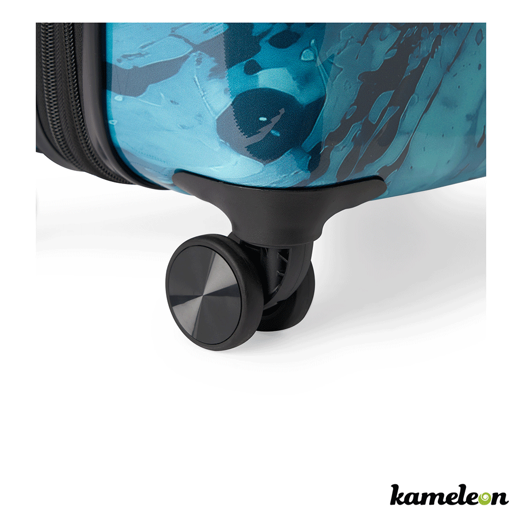 Kameleon White Customizable Carry-on Luggage