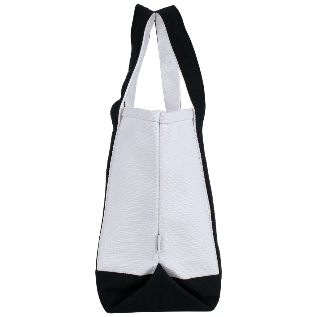 Logomark Black Roan Mini 24 oz. Recycled Canvas Tote