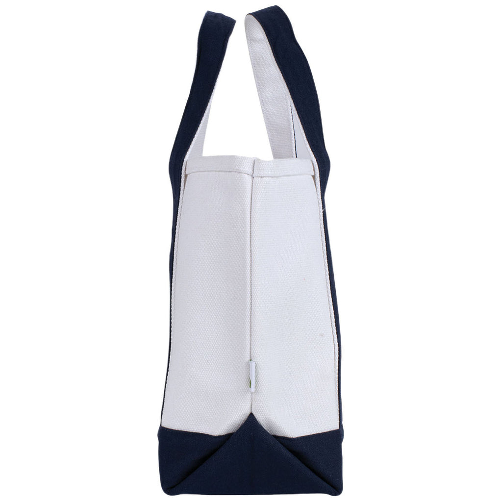 Logomark Navy Roan Mini 24 oz. Recycled Canvas Tote