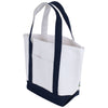 Logomark Navy Roan Mini 24 oz. Recycled Canvas Tote