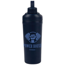 Logomark Navy Longden 26 oz. Double Wall, Stainless Steel Shaker Bottle