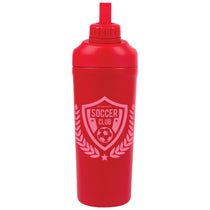 Logomark Red Longden 26 oz. Double Wall, Stainless Steel Shaker Bottle