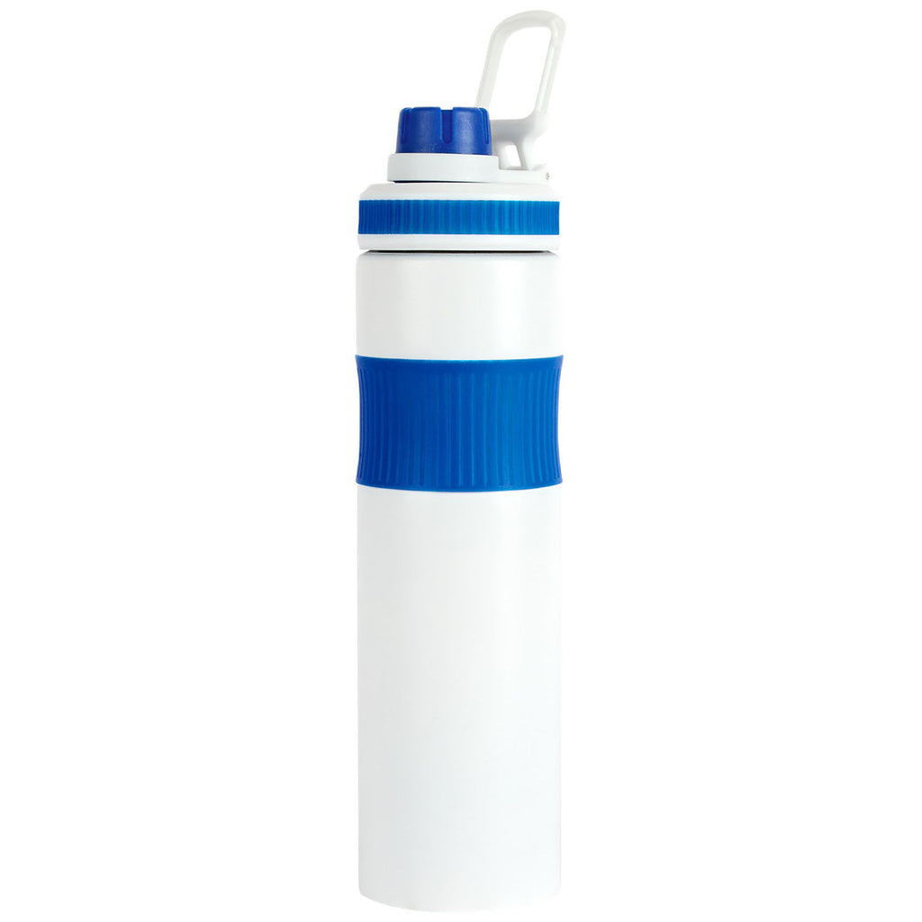 Logomark Blue Prescott 26 oz. Single Wall Recycled Stainless Steel Bottle