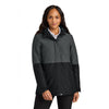 Port Authority Women's Grey Steel/Deep Black Insulated Heavy Ripstop Jacket