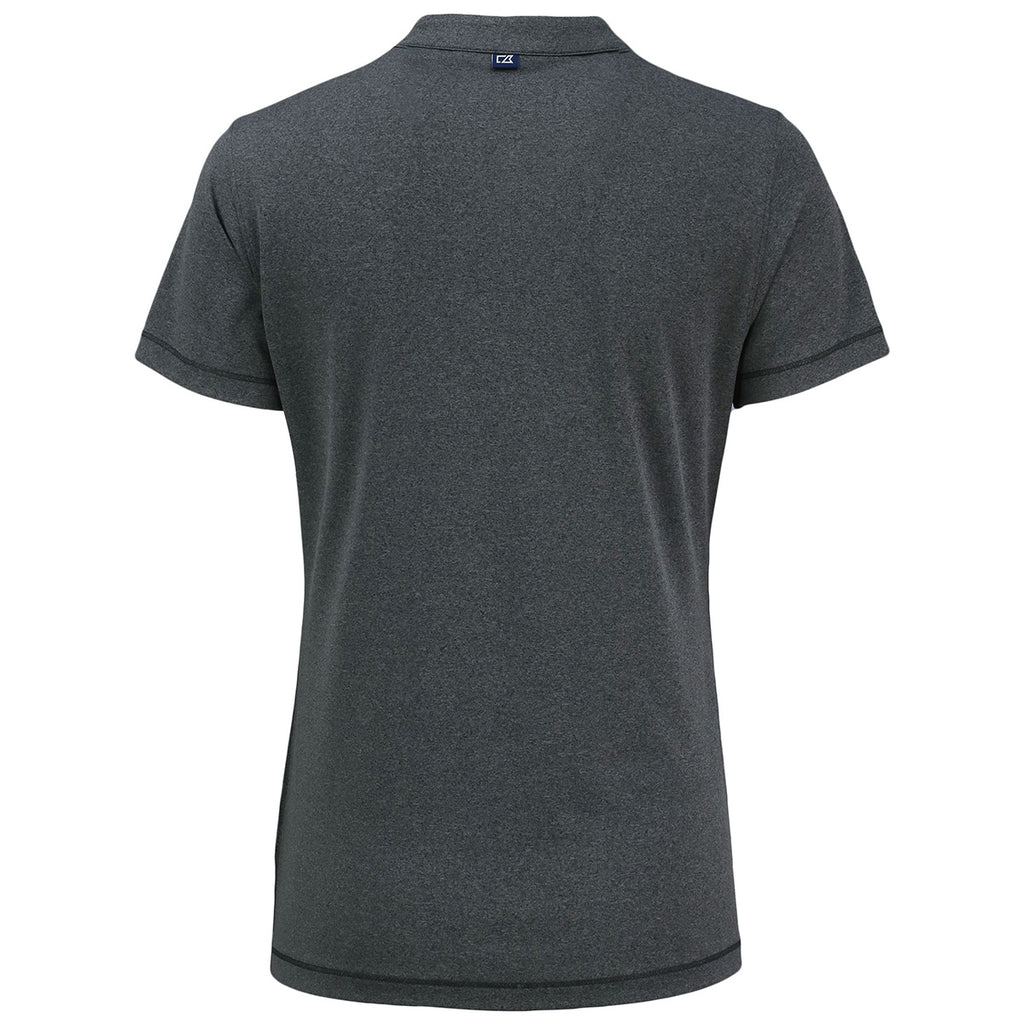 Cutter & Buck Women's Dark Black Heather Forge Heathered Stretch Blade Top