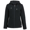 Cutter & Buck Women's Black Roam Epic Comfort Recycled Full Zip Hooded Jacket
