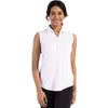 Cutter & Buck Women's White Forge Eco Stretch Recycled Sleeveless Polo