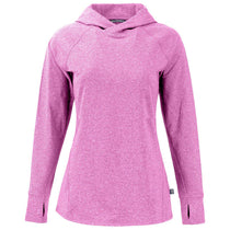 Cutter & Buck Women's Gelato Heather Adapt Knit Recycled Heathered Hooded Pullover