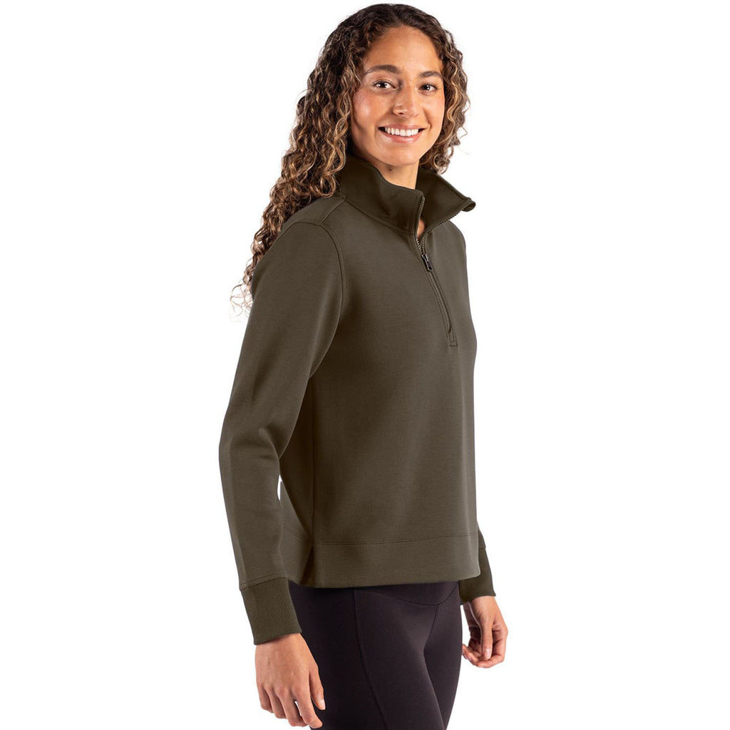 Cutter & Buck Women's Poplar Roam Epic Versatility Quarter Zip Pullover