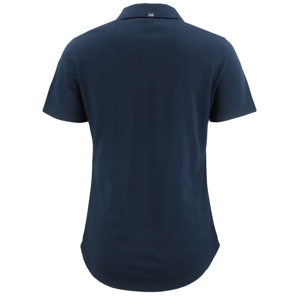 Cutter & Buck Women's Liberty Navy Advantage Refresh Epic Confidence Recycled Tri-Blend Pique Polo
