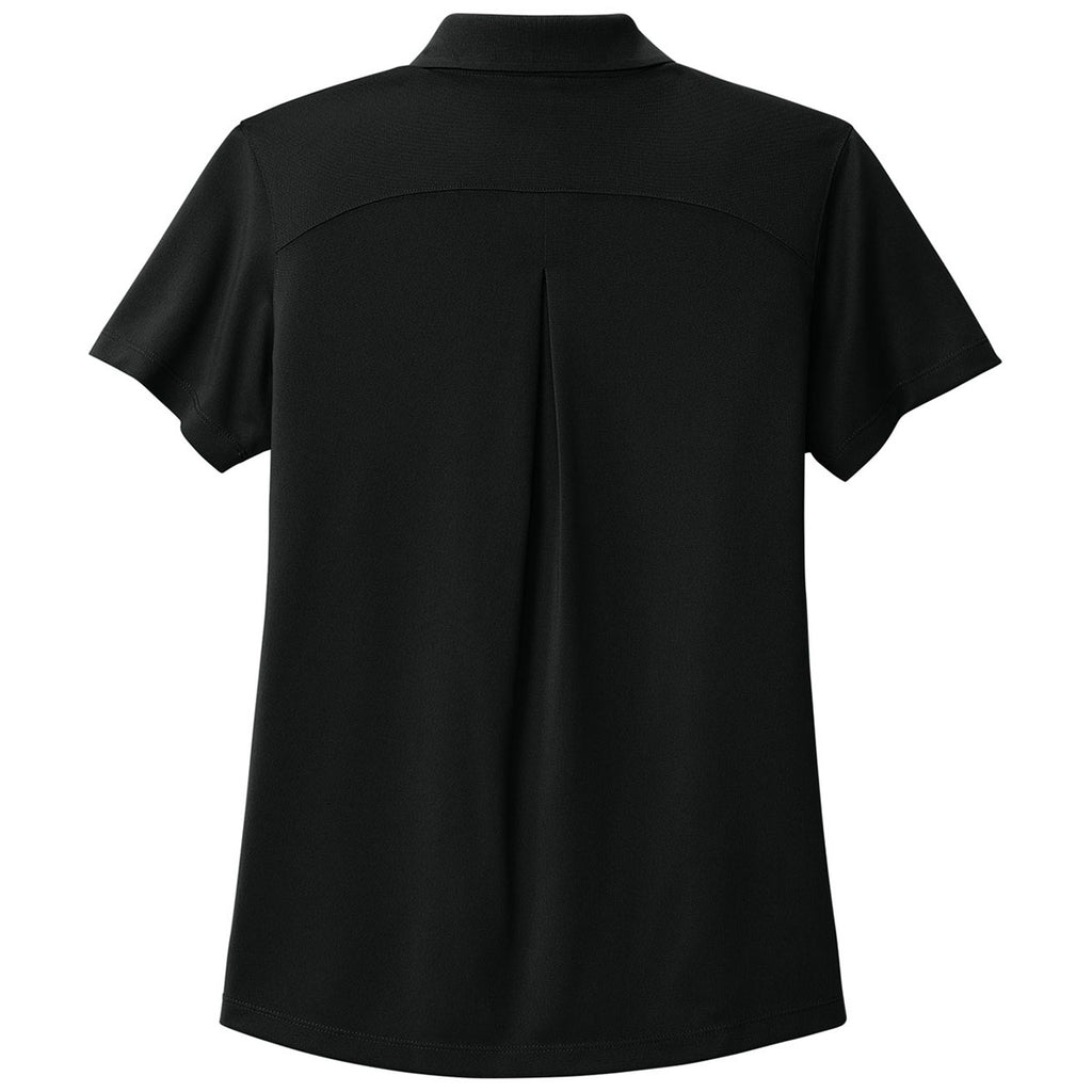 Port Authority Women's Deep Black Wearever Performance Pique Polo