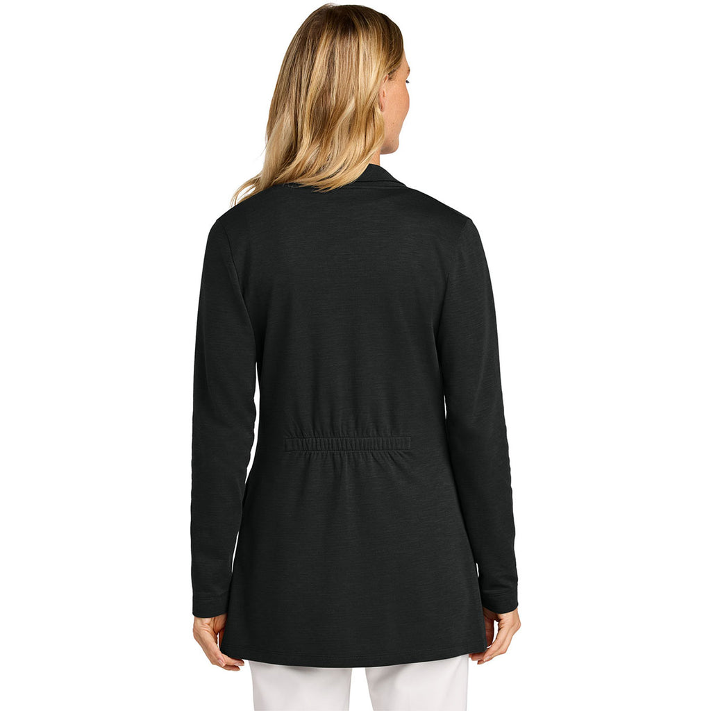 Port Authority Women's Deep Black Breakwater Open Cardigan