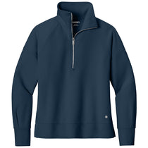 OGIO Women's River Blue Navy Luuma 1/2-Zip