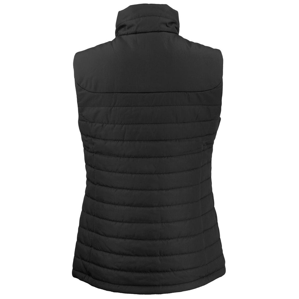 Clique Women's Black Elevation Eco Full Zip Puffer Vest