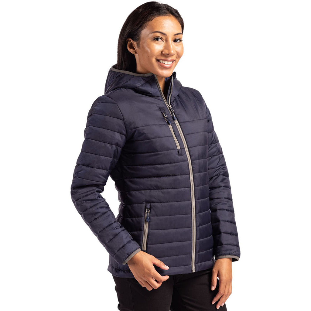Clique Women's Dark Navy Valhalla Full Zip Puffer Jacket