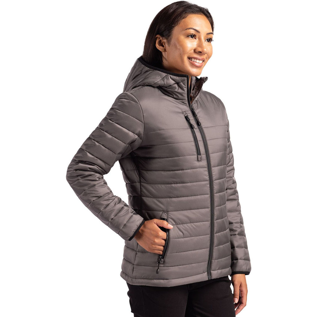 Clique Women's Pure Slate Valhalla Full Zip Puffer Jacket