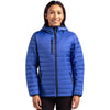 Clique Women's Royal Blue Valhalla Full Zip Puffer Jacket