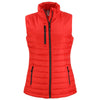 Clique Women's Red Valhalla Full Zip Puffer Vest