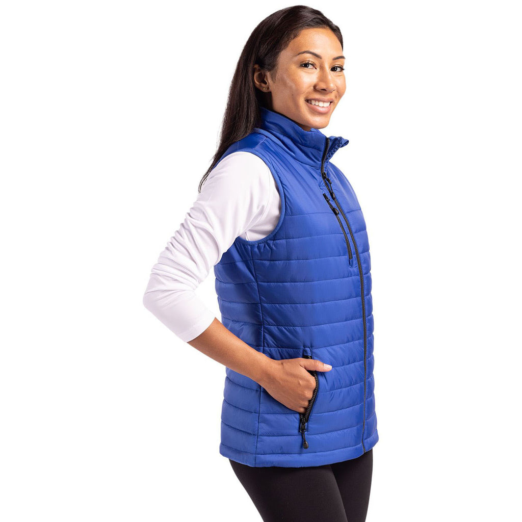 Clique Women's Royal Blue Valhalla Full Zip Puffer Vest