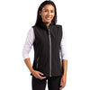Clique Women's Black/Pure Slate Tempo Stretch Full Zip Softshell Vest