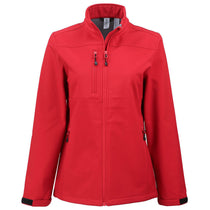 Clique Women's Red Tempest Waterproof Full Zip Softshell Jacket
